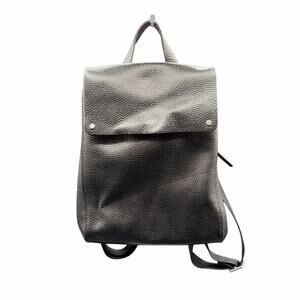 Treasure & Bond Black Pebbled Leather Convertible Backpack Tote Bag